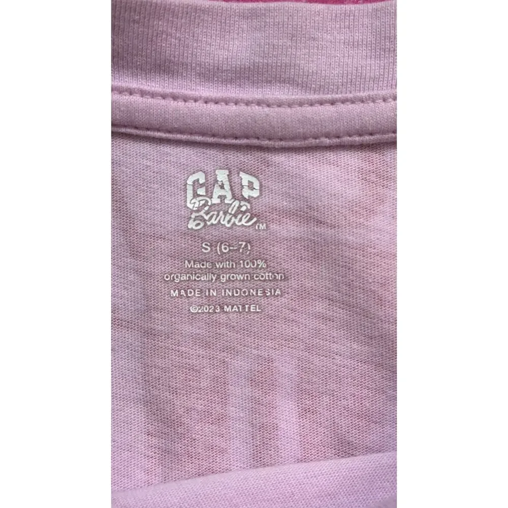 Gap Girls Bundle Barbie Hoodie Sweatshirt Barbie T Shirt Print Pink Size 4-5